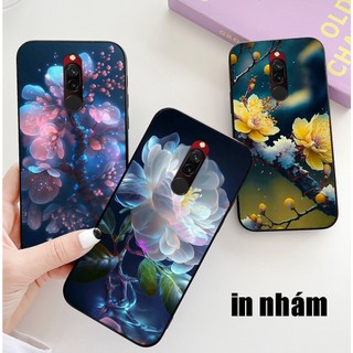 Ốp lưng xiaomi redmi 8 in nhám hình hoa cỏ