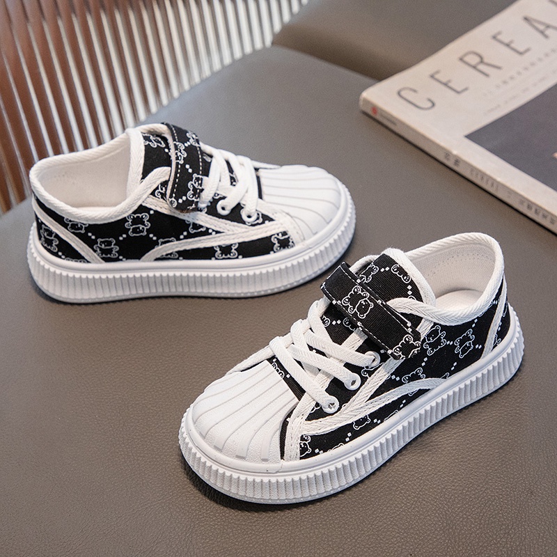Giày Thể Thao Vải canvas Đế Mềm Thoáng Khí Cho Bé