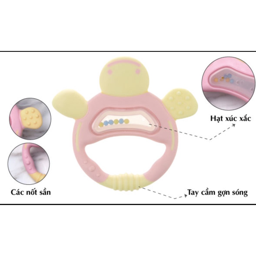 GẶM NƯỚU HÌNH RÙA CHO BÉ 3 THÁNG RICHELL