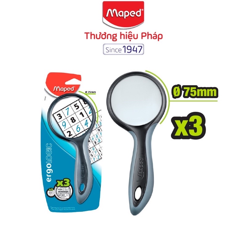 Kính lúp Maped Ergologic phi 75mm. - Văn phòng phẩm Bảo Quân