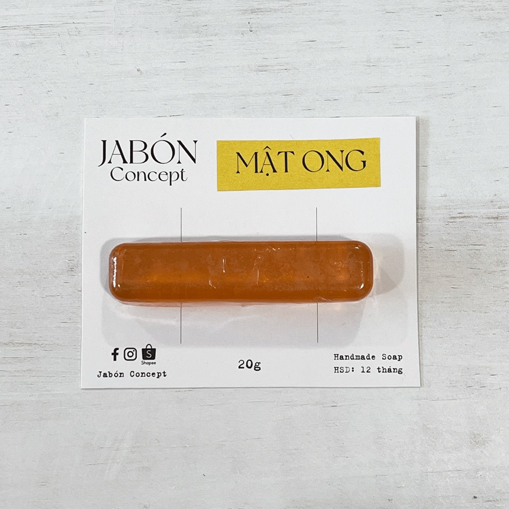 Xà Bông Handmade 80gram Mật Ong và Tinh Dầu hoa Ylang Ylang Xà Phòng Hữu Cơ Từ Thiên Nhiên Jabón Concept