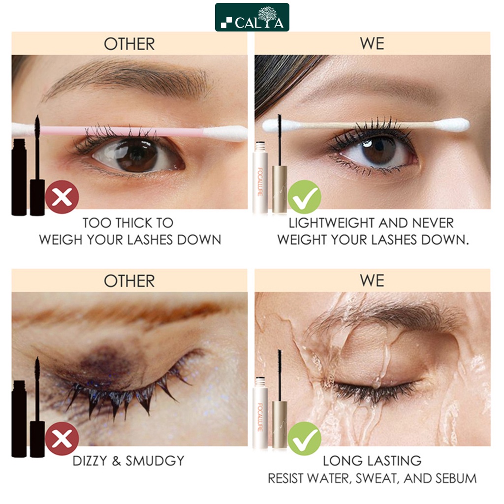 Mascara Focallure Chuốt Dài Mi, Cong Tự Nhiên, Không Lem - Focallure Filled Mascara FA169