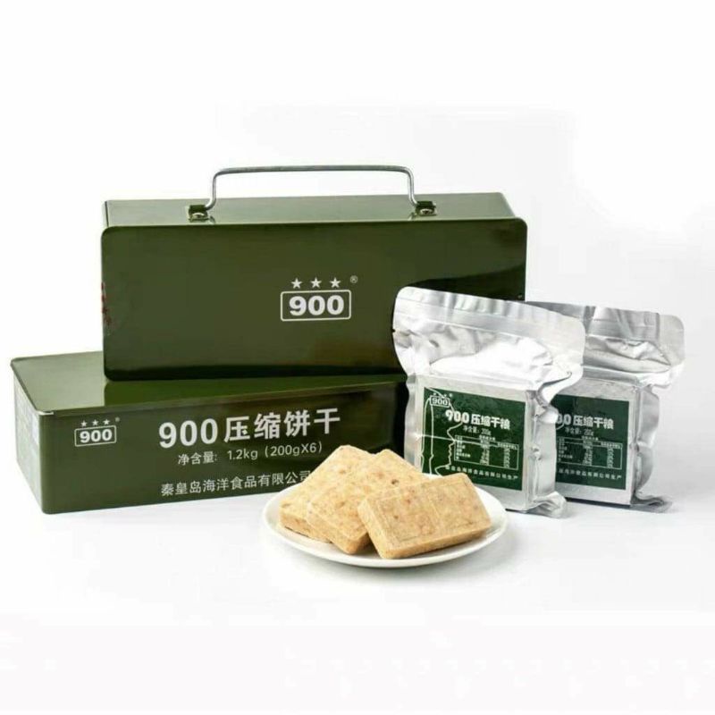 Lương Khô 3 Sao Hộp Sắt 1,2kg  Nội Địa Trung tkad