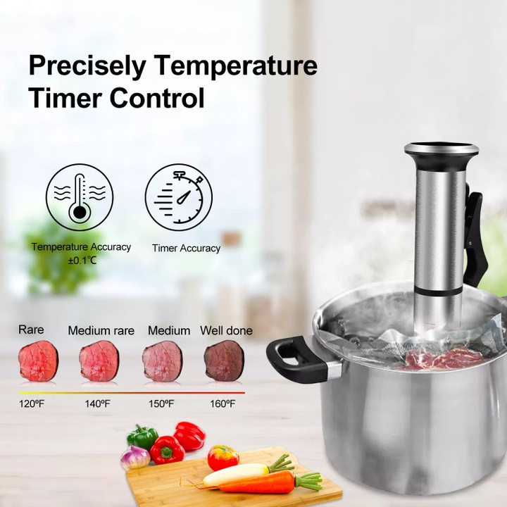 Máy nấu chậm Sous Vide BioloMix SV-8006, thế hệ thứ 2, công suất 1200W, hàng chính hãng, bảo hành 12 tháng