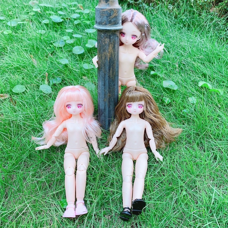 Búp bê babi cao 30cm , 20 khớp, búp bê anime siêu xinh mắt 3d