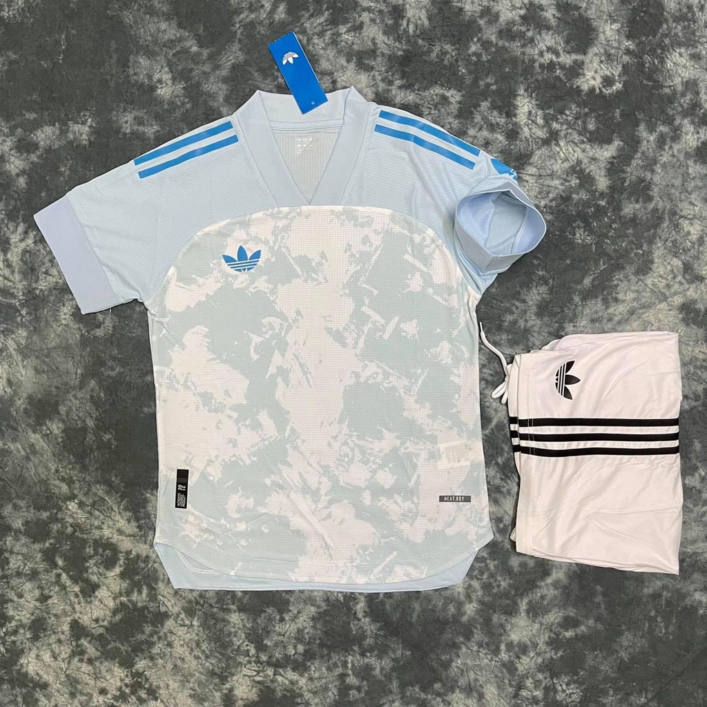 Bộ quần áo bóng đá 🔥 Bộ Ba Lá ADIDAS phối màu - Cam kết Y Hình - Hàng xịn, Set thể thao đẹp năm 2023