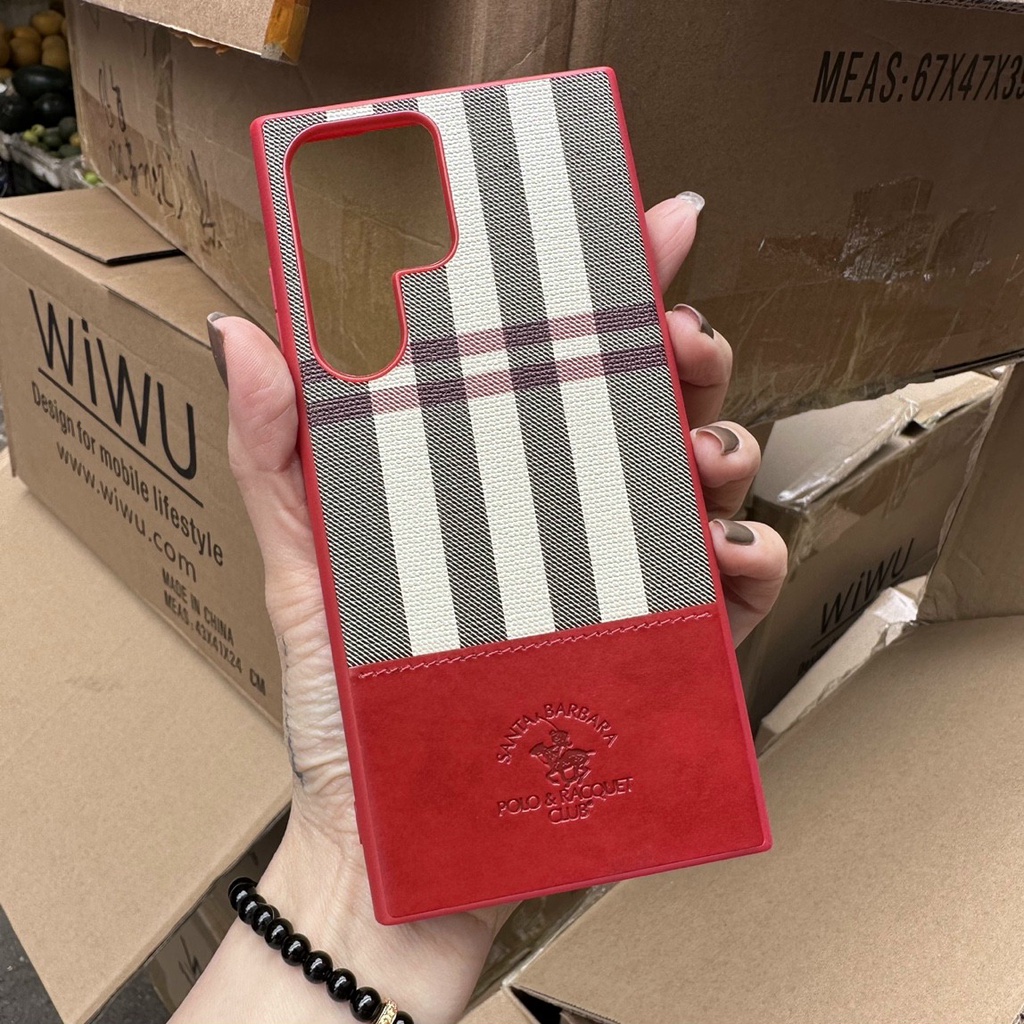 Ốp lưng da cho Samsung S23 Ultra Chính hãng Polo chống sốc, chống vân tay