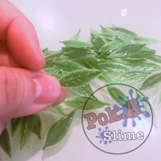 Lá nhựa giả trang trí slime (gói 44 lá) - nguyên liệu slime