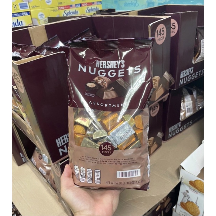 Kẹo Socola Hershey's Nuggets 145 viên của Mỹ