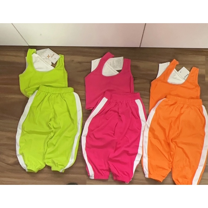 bg33- bộ áo lệch vai quần alibaba cho bé
