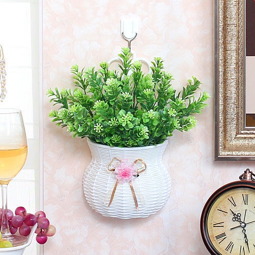 Giỏ hoa treo tường nhiều màu siêu xinh