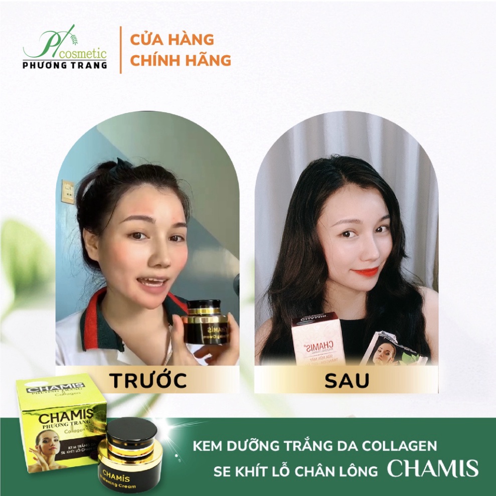 Kem Dưỡng Trắng Da COLLAGEN CHAMIS  - Giúp Làm Mịn Da, Se Khít Lỗ Chân Lông