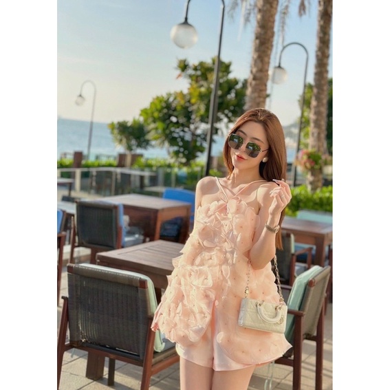 set áo yếm suông 3d+ quần short