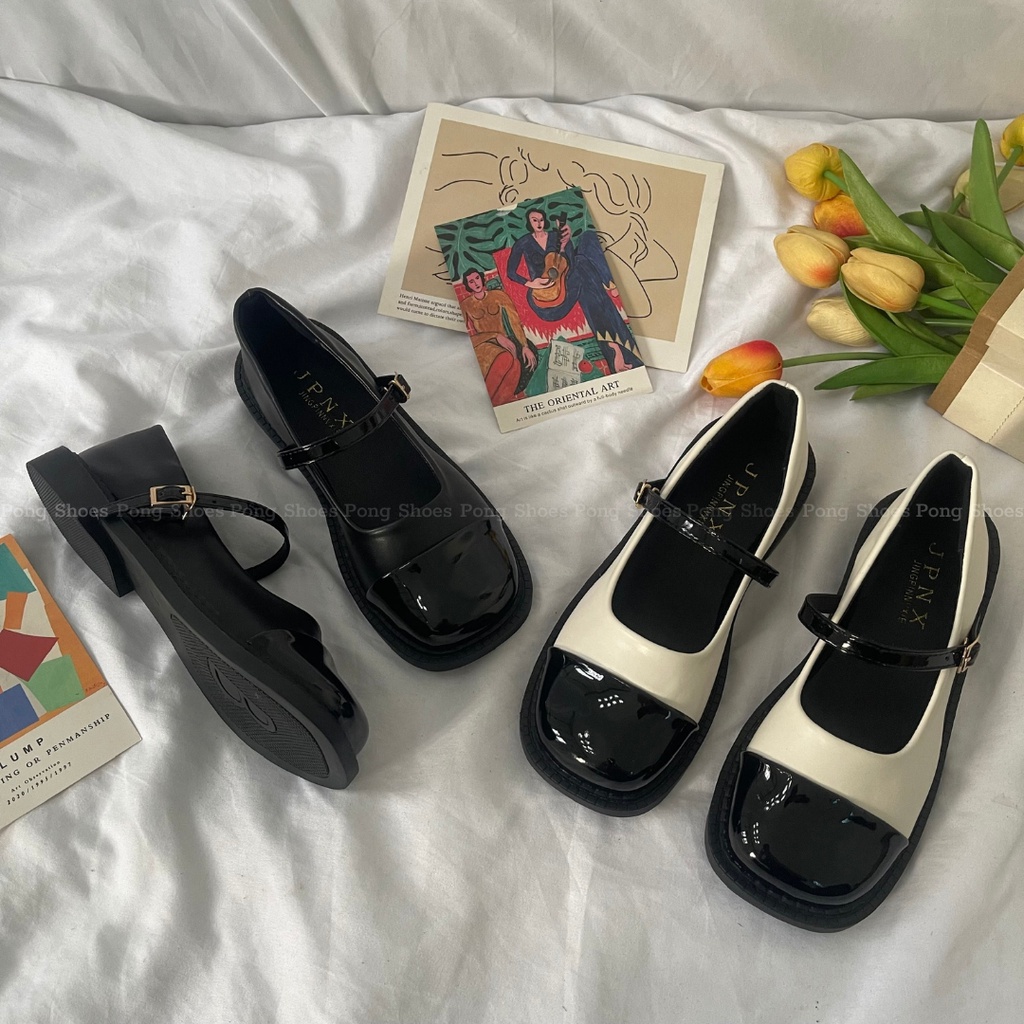 Giày Búp Bê/ Marry Jane PongShoes đơn giản/ basic - FULL BOX - Mã 1525