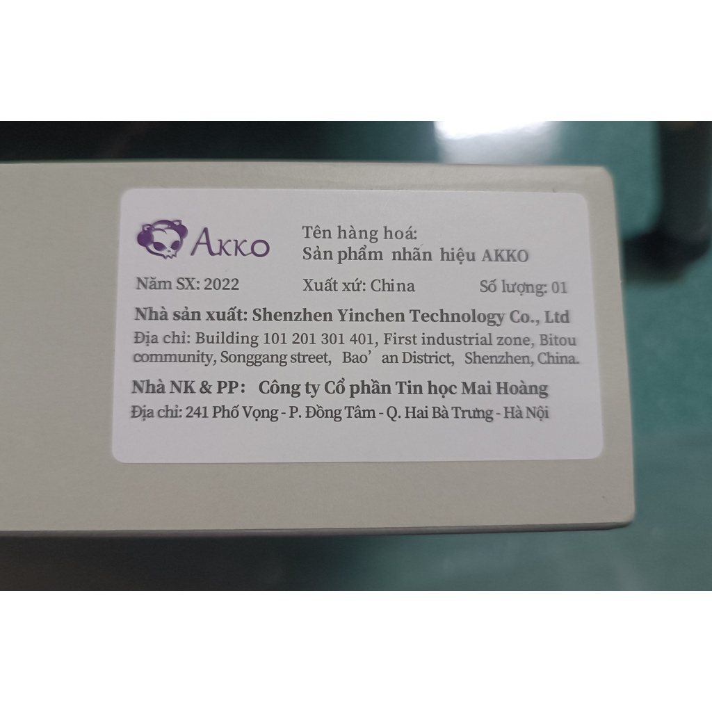 Phím cơ AKKO MOD007 PC Blue on White | Hotswap | Gasket Mount | Clacky | Mạch Xuôi