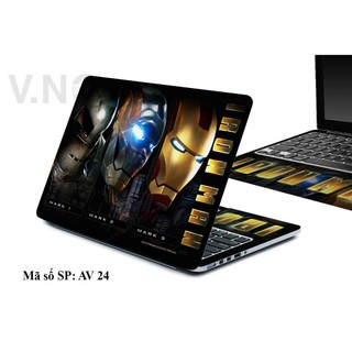 Decal dán laptop Iron Man VNO SKIN các dòng máy laptop 