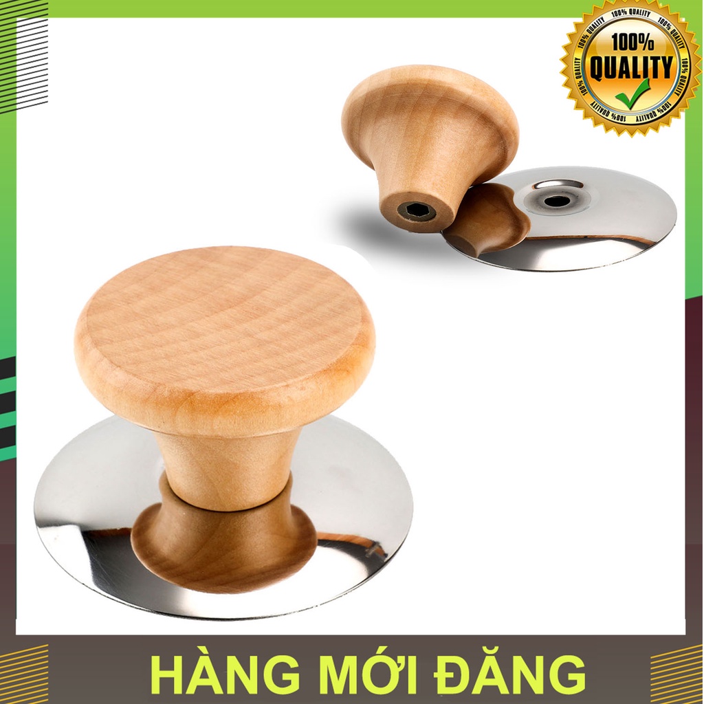 Phụ Kiện Núm Gỗ, Núm Bakelite Thay Thế Cho Nắp Nồi, Nắp Chảo, Núm Cầm Tay Chống Nóng Tiện Lợi Cho Nồi Chảo