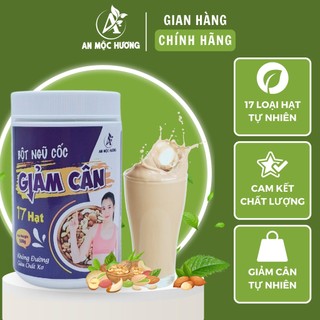 Bột ngũ cốc giảm cân, ăn kiêng An Mộc Hương 17 Loại Hạt Không Đường (500Gr) | Giữ dáng, đẹp da