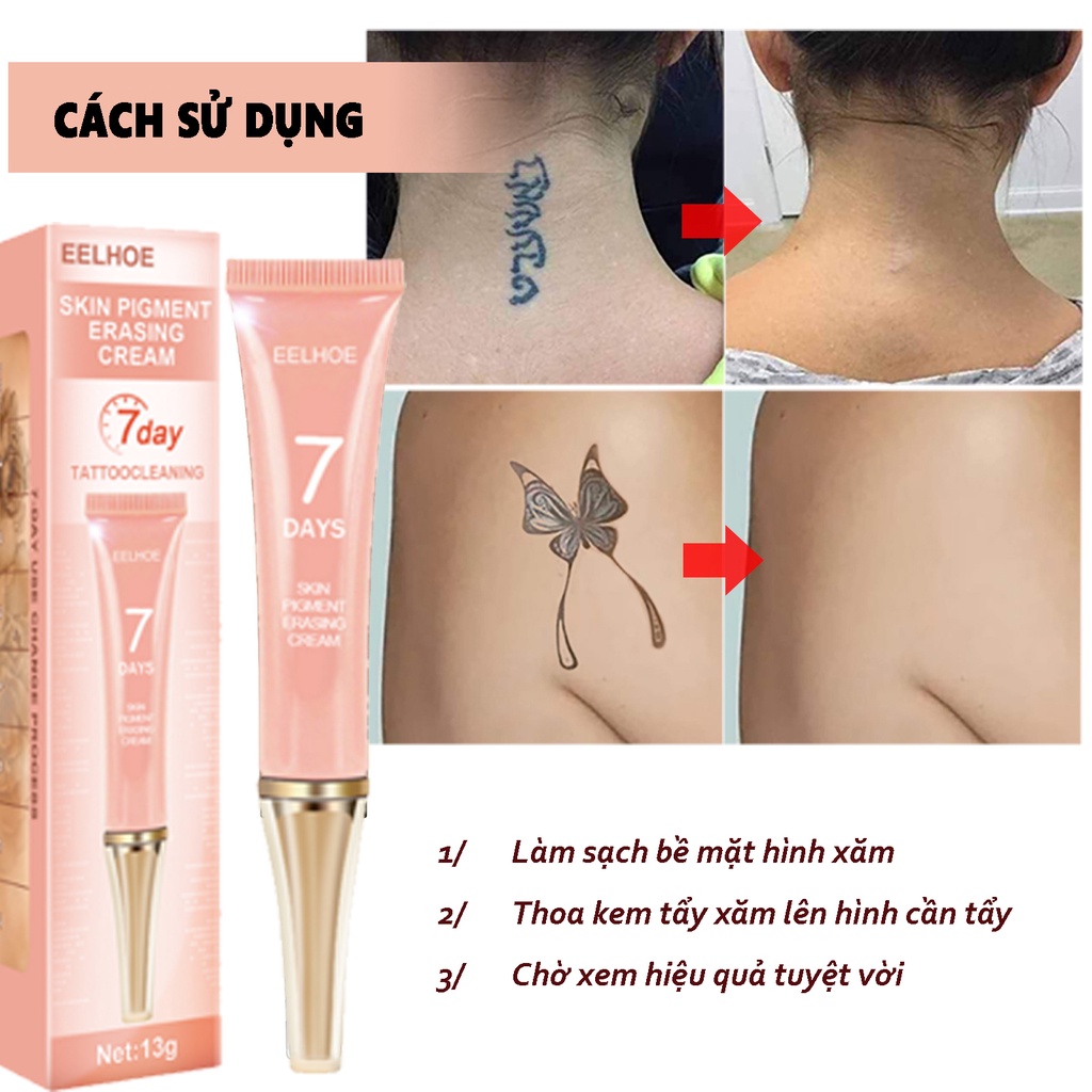 Kem Tẩy Hình Xăm Vĩnh Viễn Không Đau,không gây đau tiện dụng hiệu quả cao 15g
