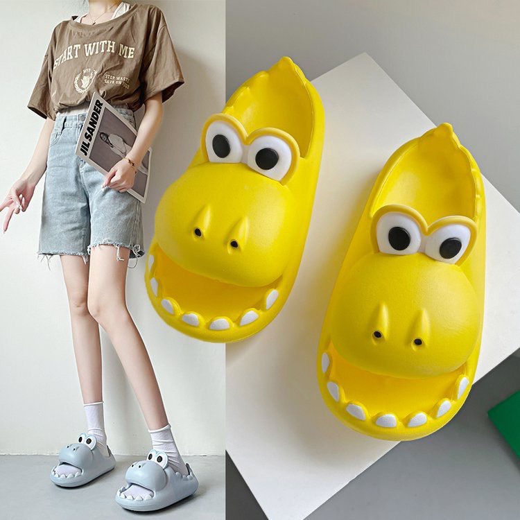 Dép Cá Sấu Há Miệng Dép Khủng Long Mắt To Dép Hà Mã Quai Ngang Siêu Nhẹ Dễ Thương