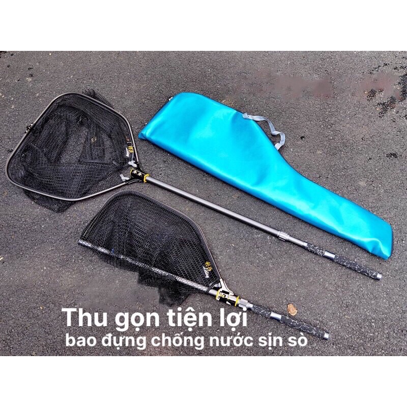Bộ vợt săn hàng thu gọn 115cm tối đa 2m3