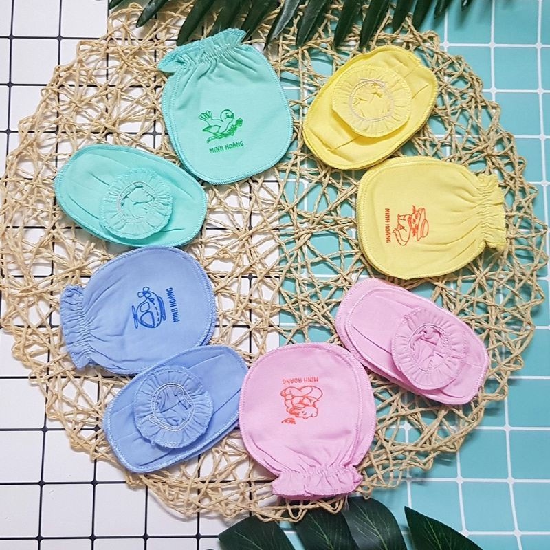 Combo 5 đôi bao tay + 5 đôi bao chân cho bé sơ sinh