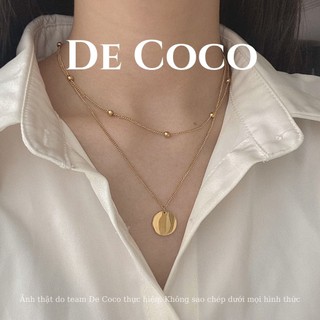 [KHÔNG ĐEN GỈ] Vòng cổ titan layer ba lơp, Layering Necklace De Coco