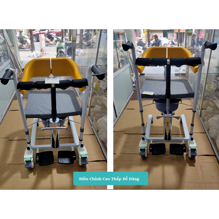Xe lăn nâng hạ người bệnh - Xe lăn nâng hạ người Già-người Yếu-Liệt