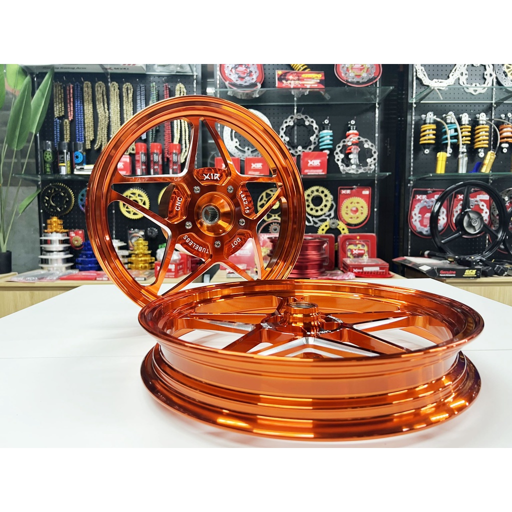 Mâm Đúc CNC 5 cây kép X1R cho Vario / AirBlade / Vision (Size 1.85 - 2.15 x 14)