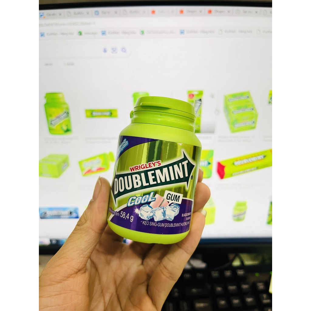 KẸO CAO SU SINGUM DOUBLEMINT HỘP 58,4G
