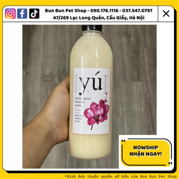 Yú THƠM SIÊU DAI Sữa tắm Yu nước hoa  cho chó mèo - Chai 500ml có vòi ấn