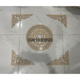 Chữ tròn và góc trang trí bàn thờ bằng gỗ MDF