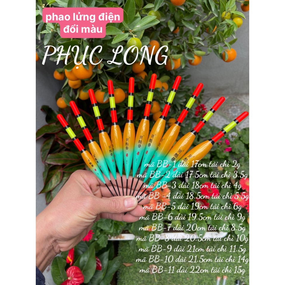 Phao Điện Lửng Săn Hàng Câu Đài Câu Đơn PHỤC LONG ĐỔI MÀU VÀ KHÔNG ĐỔI MÀU phiên bản 2023