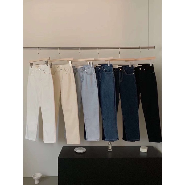 Quần jeans ống đứng co giãn Hàn Quốc 99062