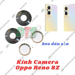 Mặt kính camera Oppo Reno 8Z sẵn keo dán