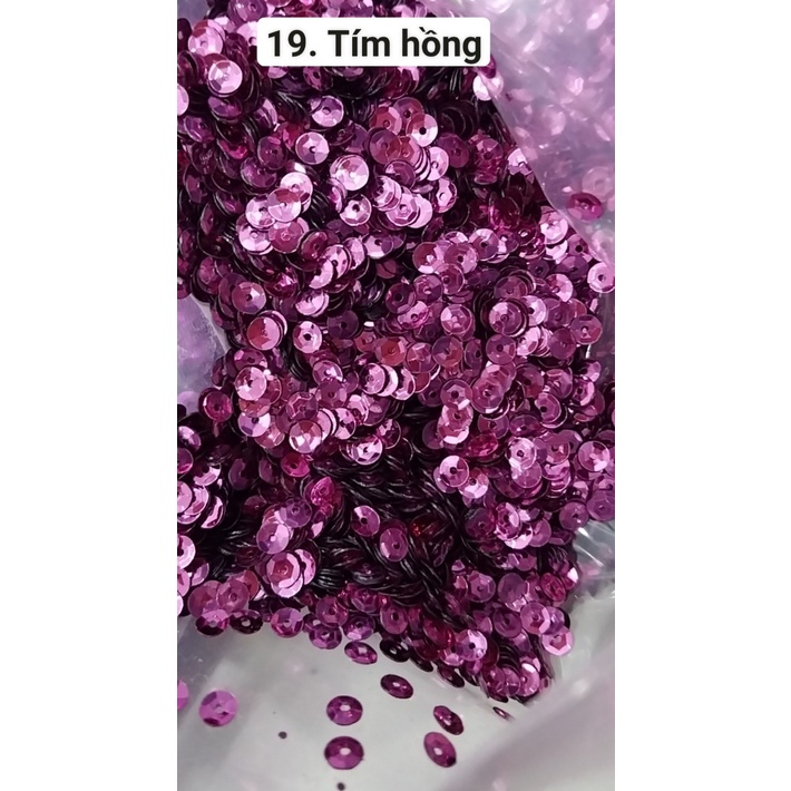 10gam kim sa tròn, kim sa vảy cá 4-6-8-10mm đủ màu,trang trí quần áo, thủ công handmade tùy thích