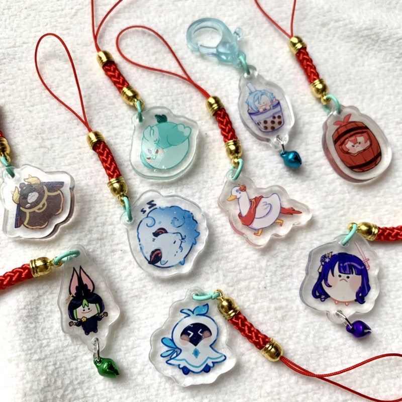 Móc khóa điện thoại phonecharm 2cm Pet Genshin Impact - Artist: Hunmyi