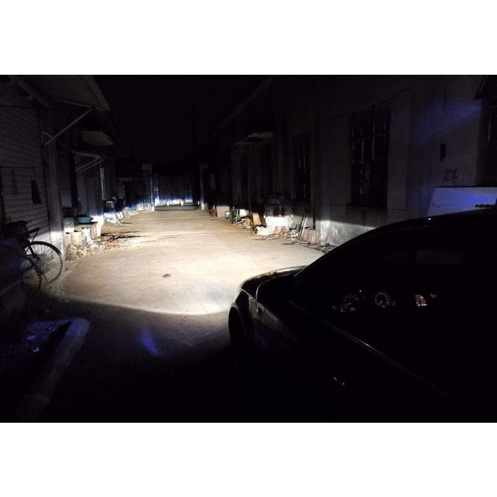 Đèn bi cầu led gầm oto g38 3 màu. 3.0 inch siêu sáng