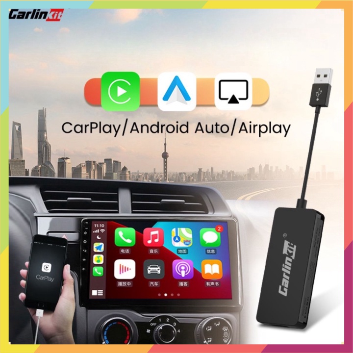 Thiết Bị Kết Nối Chiếu màn hình trên Ô Tô CarPlay AI BOX, Android Auto từ điện thoại máy tính bảng Simon Shop 🔝🔝