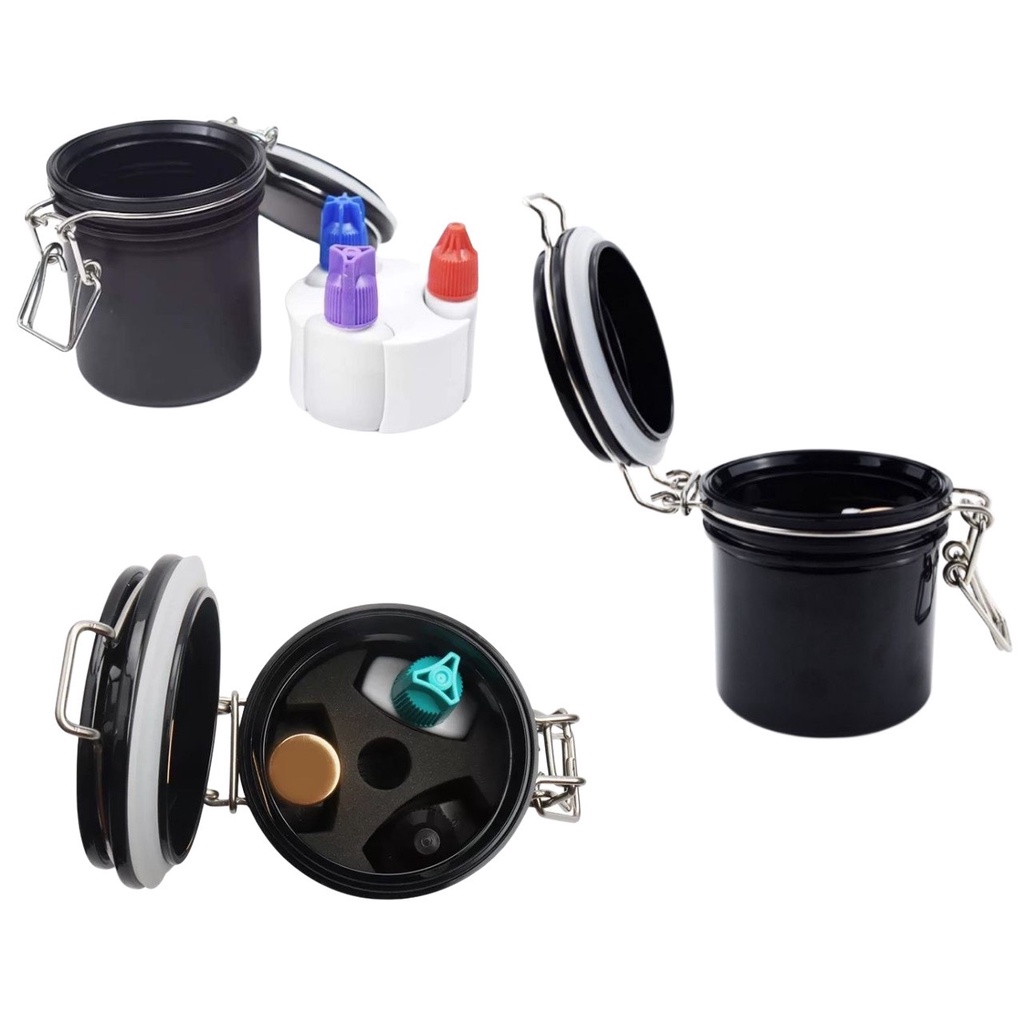 Hũ gạo bảo quản keo mi, hũ đựng keo nối mi