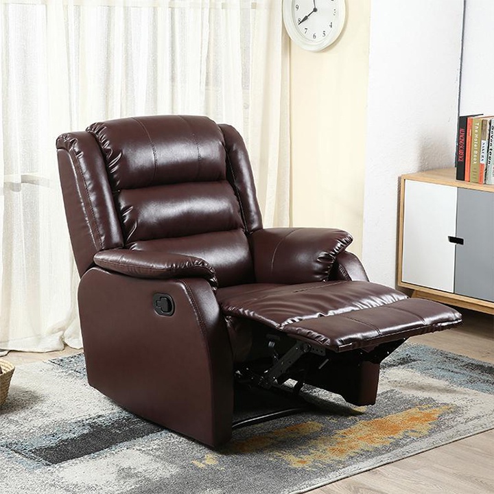 Ghế Sofa Đơn Thư Giãn Đa Năng Chất Liệu Da Cao Cấp, Tích Hợp Hai Chế Độ Ghế Và Giường Nằm Thông Minh Omega M128