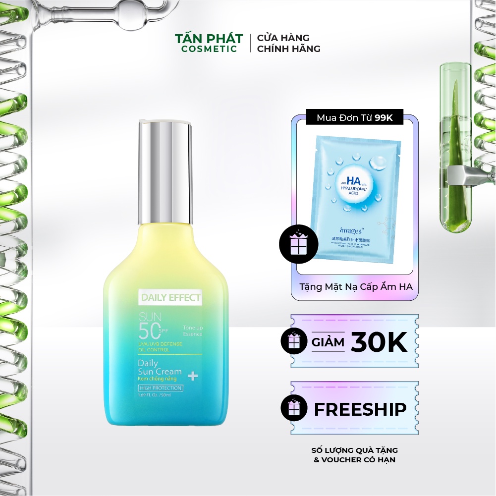 Kem Chống Nắng Nâng Tone SPF 50 Daily Effect 50ml