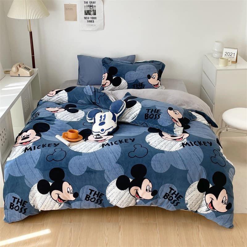 [Ga gối]Bộ Ga Gối Cotton Poly 3 món,chát chọn mẫu,ếch xanh