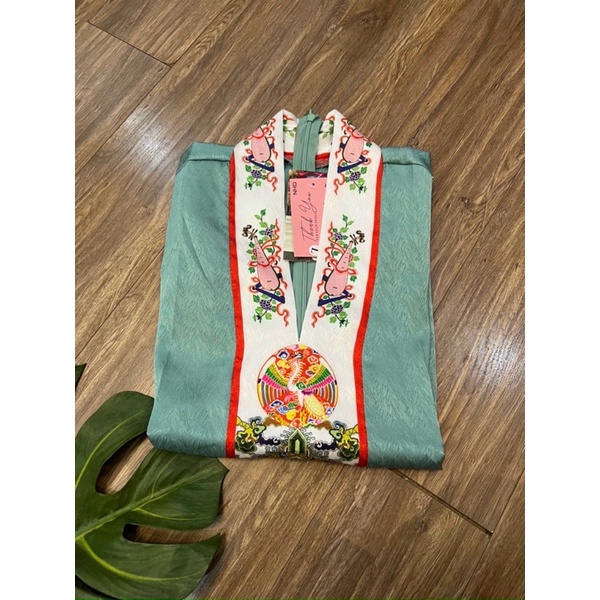 Set lam áo tay lở có viền hoa lớn