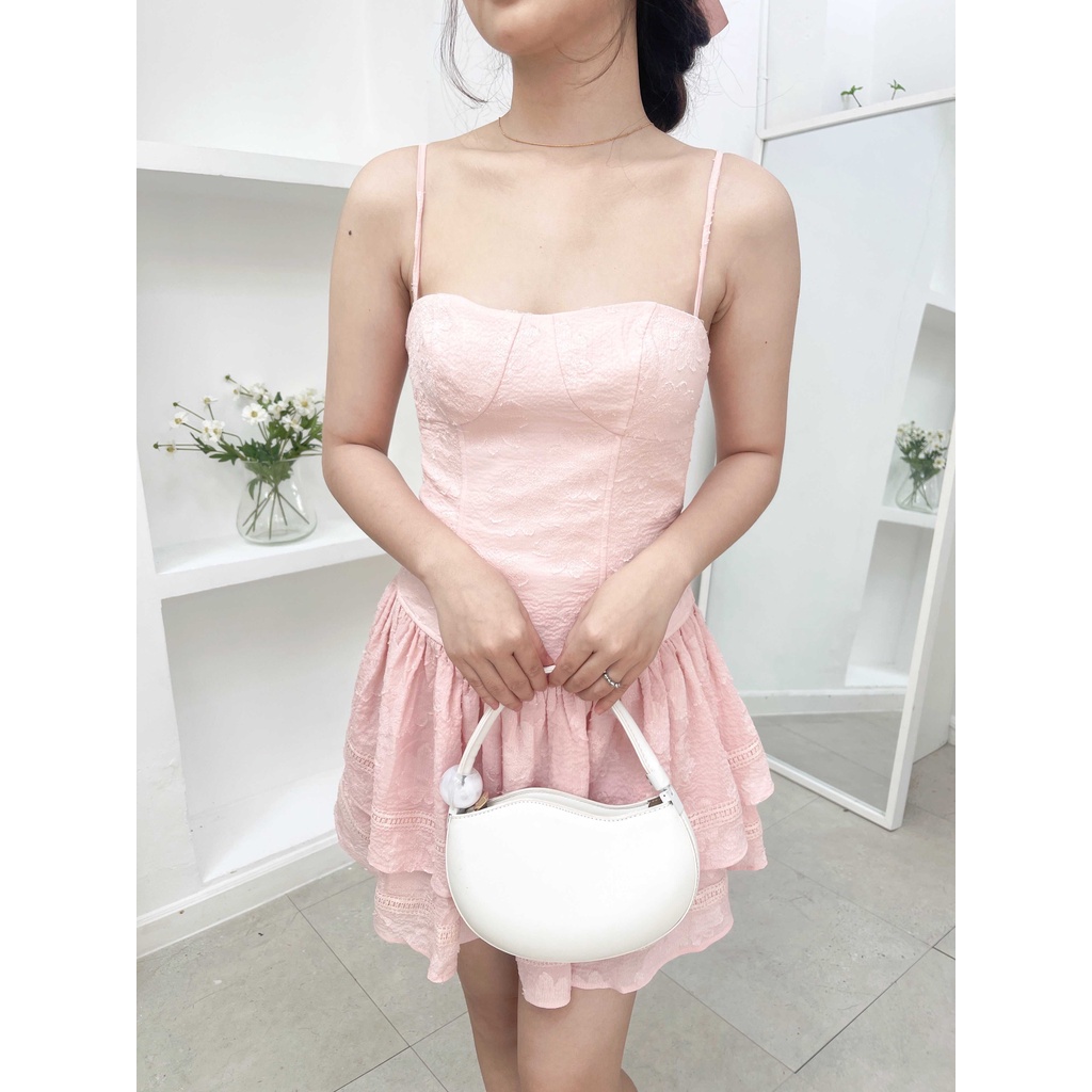 Đầm nữ hai dây thiết kế form xòe hai tầng HONI DRESS - GOÛT DE JUN