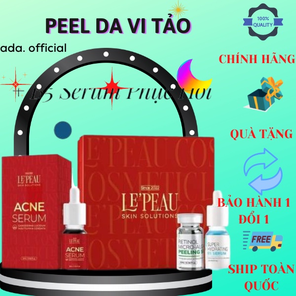 Peel Da Vi Tảo Retinol Le'peau - Giúp da đào thải độc tố loại bỏ lớp da chết Giúp da trắng sáng mịn màng, mờ nám