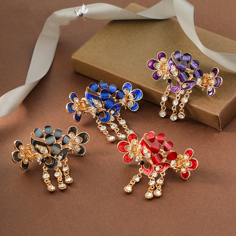 Kẹp Tóc Đính Đá Cỡ Vừa Thời Trang Cho Nữ