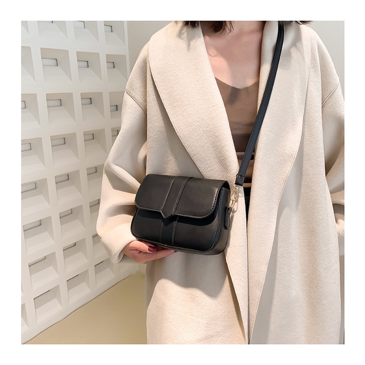 Túi xách nữ, túi đeo chéo dáng chữ nhật nắp đậy kiểu mới dễ phối đồ cho nữ Little_Lisa_Store 014