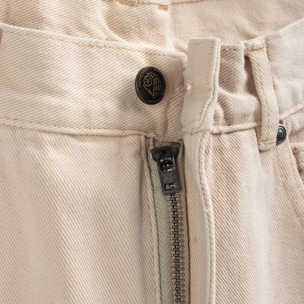 Quần DirtyCoins Laurel Wreath Logo Pants - Cream