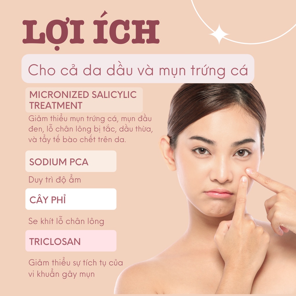 Bọt rửa mặt cho da mụn DR.SOMCHAI ACNE nhẹ nhàng tẩy tế bào chết và làm sạch da từ sâu bên trong giúp giảm mụn 150ml